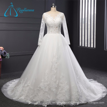 Lace Appliques Tulle Simple Elegant Sexy Wedding Dress 2017